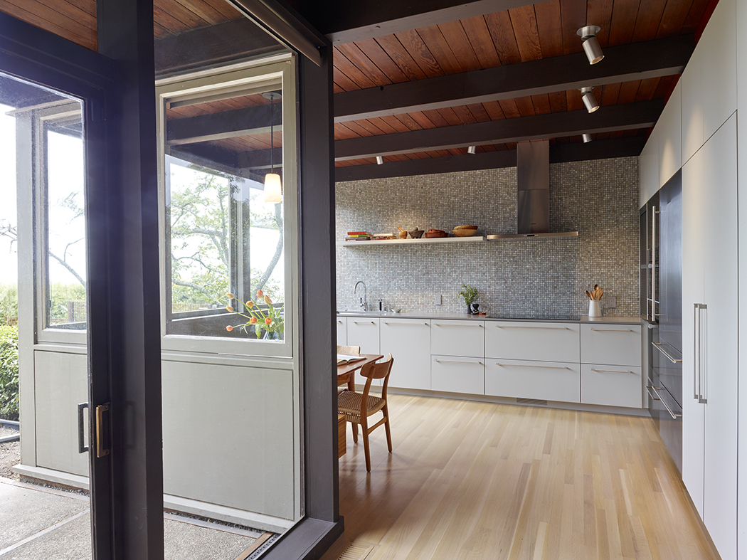 Berkeley Ridge midcentury modern home inside view of kitchen area
