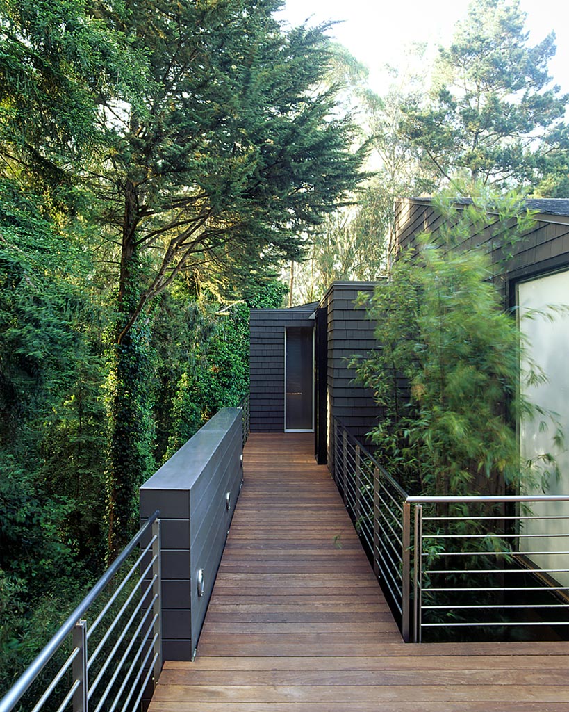 Twin Peaks sophisticated retreat outside view of balcony